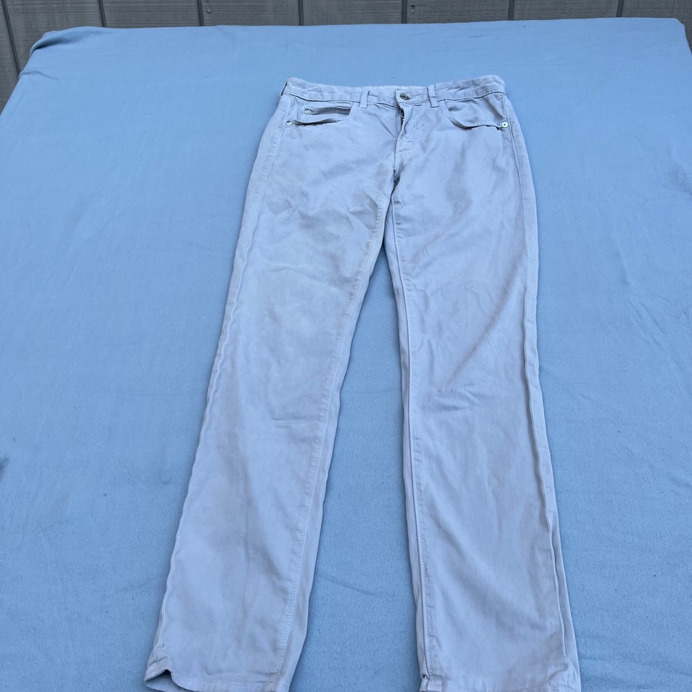 Bonobos Mens Slim Fit Chinos Light Gray Stone Stretch Pants 29x30 Made in USA